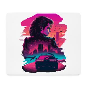Retro Racing Girl - Mouse Pad (horizontal) - white - Front