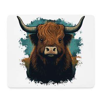 Yak Kuh - Mousepad (Querformat) - Weiß - Vorne