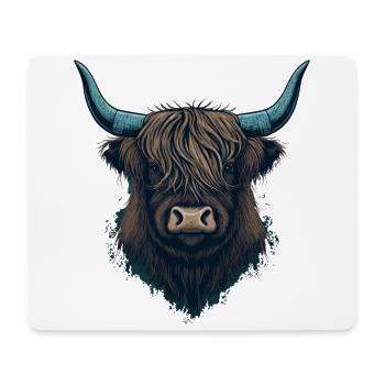 Yak-Gesicht - Mousepad (Querformat) - Weiß - Vorne