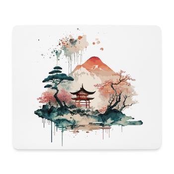 Chinesische Landschaft - Mousepad (Querformat) - Weiß - Vorne