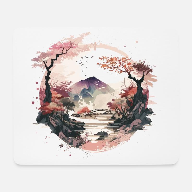 Zen Garden - Mouse Pad (horizontal) - white