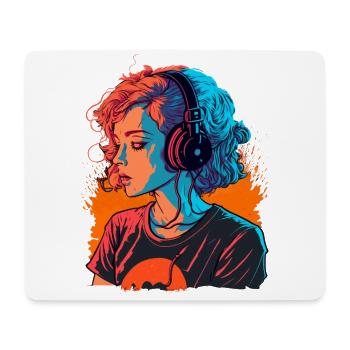 Süßes Mädchen - Mousepad (Querformat) - Weiß - Vorne