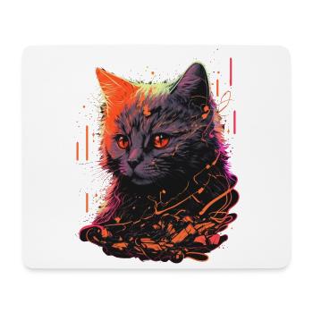 Cute Vintage Cat - Mouse Pad (horizontal) - white - Front
