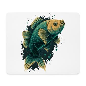 Fish Love - Mouse Pad (horizontal) - white - Front