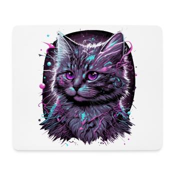Anime Katze - Mousepad (Querformat) - Weiß - Vorne