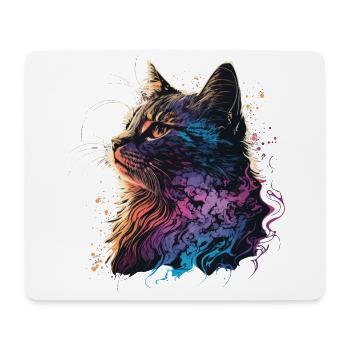 Chaton cool - Tapis de souris (format paysage) - blanc - Devant