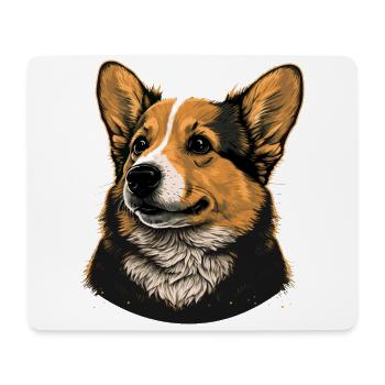 À la recherche de Corgi - Tapis de souris (format paysage) - blanc - Devant