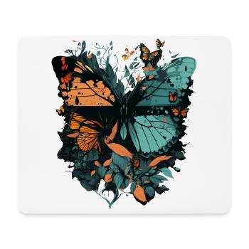 Énorme papillon - Tapis de souris (format paysage) - blanc - Devant