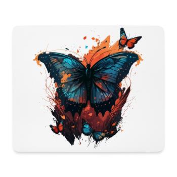 Art des papillons - Tapis de souris (format paysage) - blanc - Devant