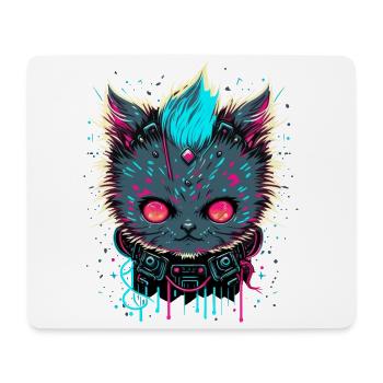 Evil Cat - Mouse Pad (horizontal) - white - Front