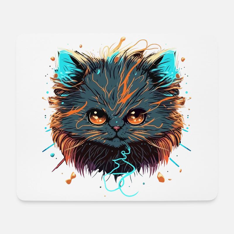 Energize Cat - Mousepad (Querformat) - Weiß