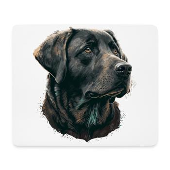 Guter Labrador Retriever - Mousepad (Querformat) - Weiß - Vorne