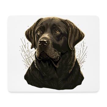 Verhalten Labrador Retriever - Mousepad (Querformat) - Weiß - Vorne
