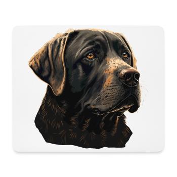 Großer Labrador Retriever - Mousepad (Querformat) - Weiß - Vorne
