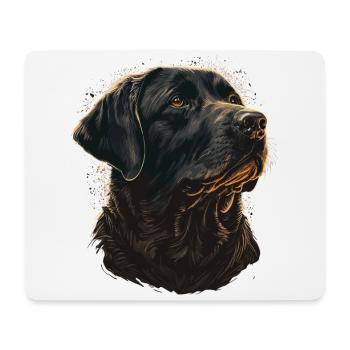 Schöne Labrador Retriever Illustration - Mousepad (Querformat) - Weiß - Vorne