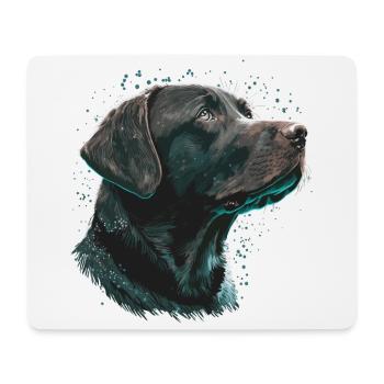 Wishing Labrador Retriever - Mouse Pad (horizontal) - white - Front