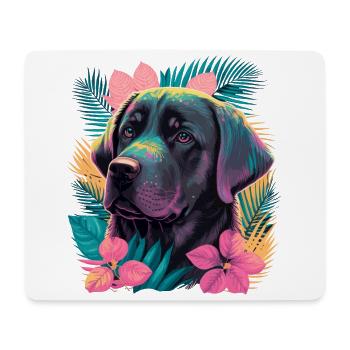 Entzückender Labrador Retriever - Mousepad (Querformat) - Weiß - Vorne