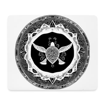 Schildkröten Mandala - Mousepad (Querformat) - Weiß - Vorne
