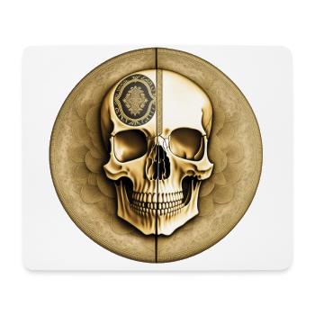 Ein Totenkopf der besonderen Art - Mousepad (Querformat) - Weiß - Vorne