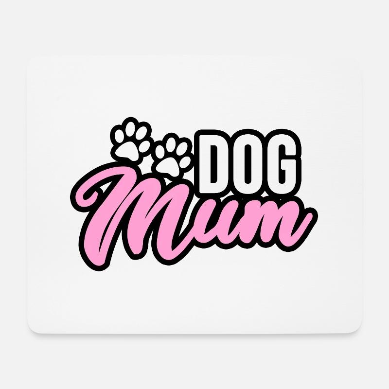 Hunde Mama, Dog Mum - Mousepad (Querformat) - Weiß