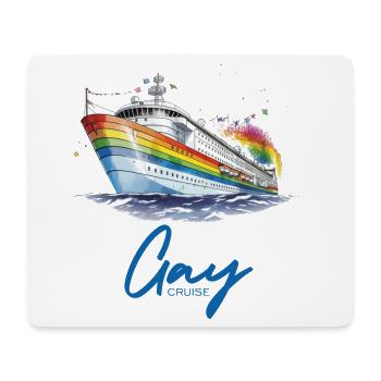 Gaycrouise - Mousepad (Querformat) - Weiß - Vorne