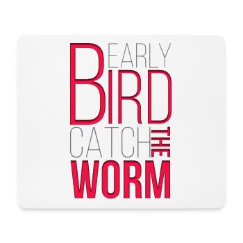 Lustig Früher Vogel Haustier Sittich Eule Geschenk - Mousepad (Querformat) - Weiß - Vorne