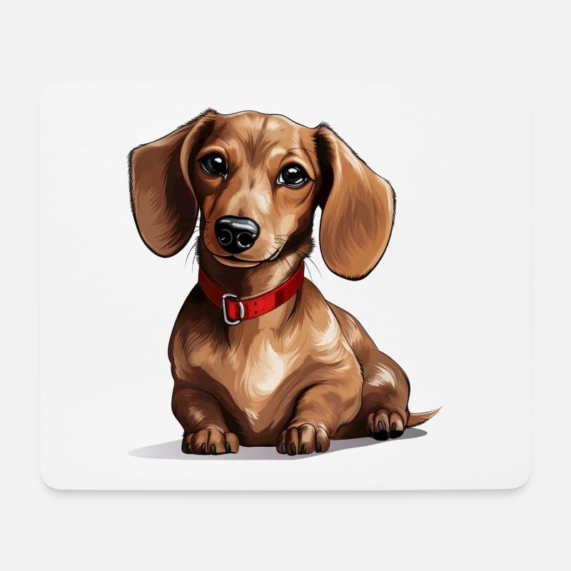 Dachshund - Mouse Pad (horizontal) - white