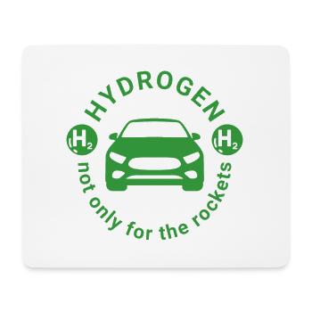 Hydrogen H2 as a fuel for vehicles - Mouse Pad (horizontal) - white - Front