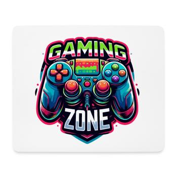 Gaming Zone - Controller Illustration - Mousepad (Querformat) - Weiß - Vorne