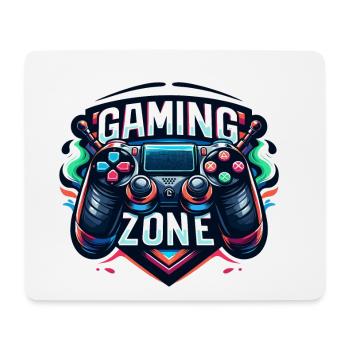 Gaming Zone - Controller Illustration - Mousepad (Querformat) - Weiß - Vorne