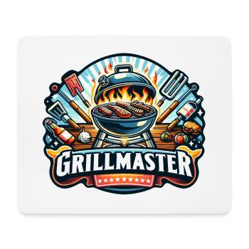 GrillMaster - Illustration de gril - Tapis de souris (format paysage) - blanc - Devant