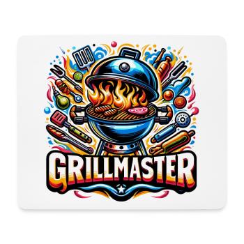 GrillMaster - Illustration de gril - Tapis de souris (format paysage) - blanc - Devant