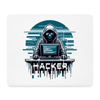 Hacker - Illustration - Mouse Pad (horizontal) - white - Front