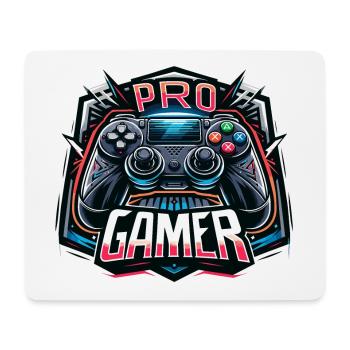 Pro Gamer - Controller Illustration - Mousepad (Querformat) - Weiß - Vorne