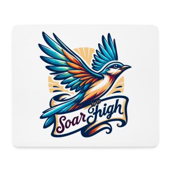 Soar High - Bird Illustration - Mouse Pad (horizontal) - white - Front
