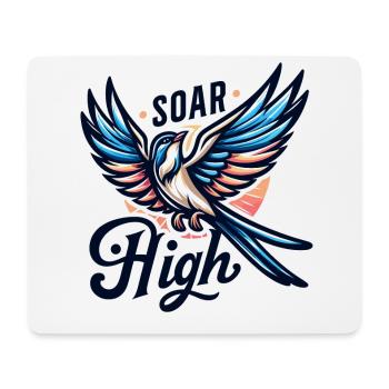 Soar High - bird illustration - Mouse Pad (horizontal) - white - Front