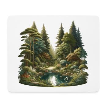 Landscape - Illustration - Mouse Pad (horizontal) - white - Front