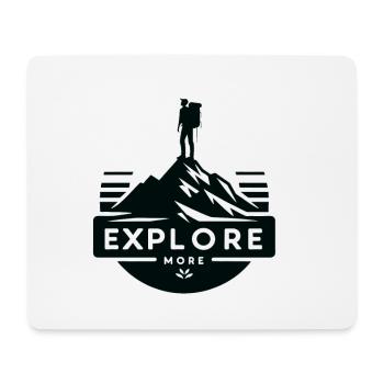 Explore more - Wanderer - Mousepad (Querformat) - Weiß - Vorne