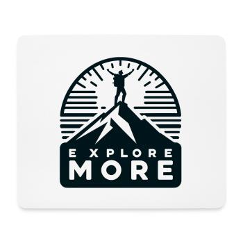 Explore more - Wanderer - Mousepad (Querformat) - Weiß - Vorne