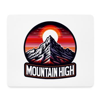 Mountain High - Berg Illustration - Mouse Pad (horizontal) - white - Front