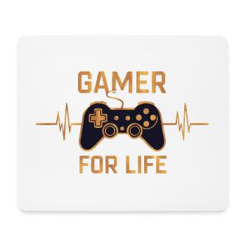 Gamer for life - Mousepad (Querformat) - Weiß - Vorne