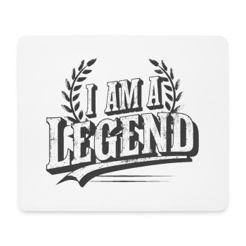 Ich bin eine Legende - Mousepad (Querformat) - Weiß - Vorne