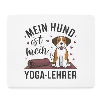 My dog is my yoga teacher - Mouse Pad (horizontal) - white - Front