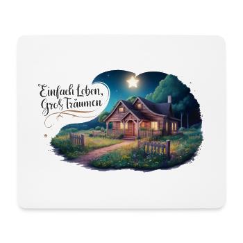 Live simply, dream big - Mouse Pad (horizontal) - white - Front