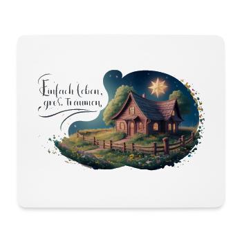 Live simply, dream big - Mouse Pad (horizontal) - white - Front