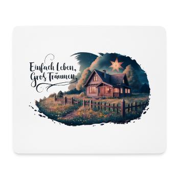 Live simply, dream big - Mouse Pad (horizontal) - white - Front