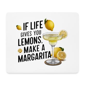 Quand la vie te donne des citrons, fais une margarita - Tapis de souris (format paysage) - blanc - Devant