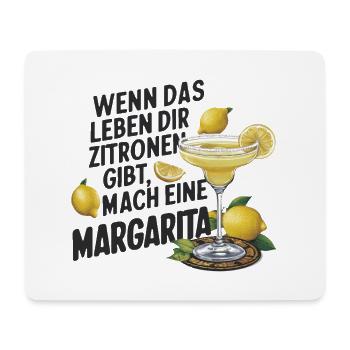 Quand la vie vous donne des citrons, faites de la margarita - Tapis de souris (format paysage) - blanc - Devant