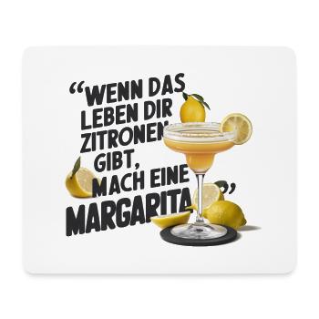 Quand la vie vous donne des citrons, faites de la margarita - Tapis de souris (format paysage) - blanc - Devant