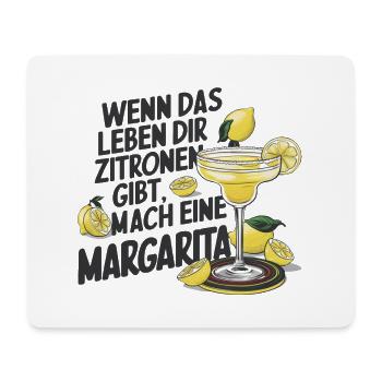 Quand la vie vous donne des citrons, faites de la margarita - Tapis de souris (format paysage) - blanc - Devant